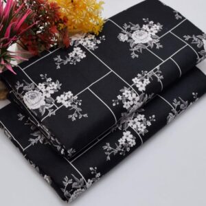 2 Pcs Women's Unstitched Printed Suit